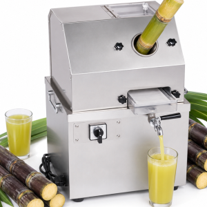 New Stainless Steel Commercial Sugarcane Juicer 500W Fully Automatic Vertical Sugarcane Juicer Suitable Industrial Retail Use